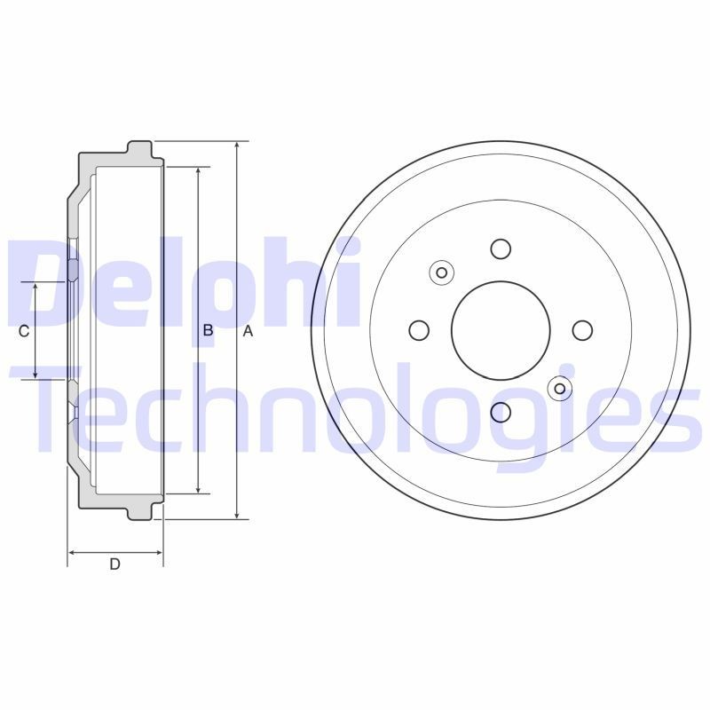DELPHI BF570: Piduritrummel 230mm