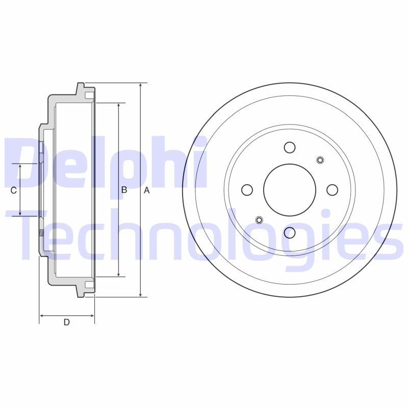 DELPHI BF582: Piduritrummel 249mm