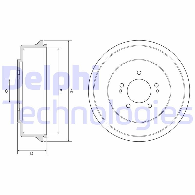 DELPHI BF585: Piduritrummel 270mm