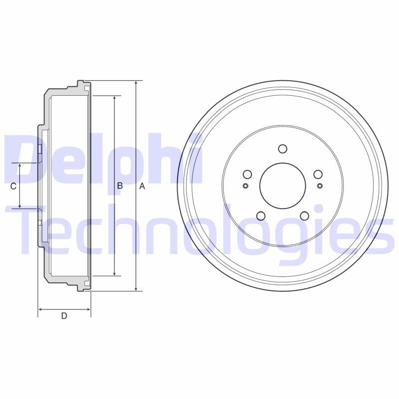 DELPHI BF586: Piduritrummel 343mm