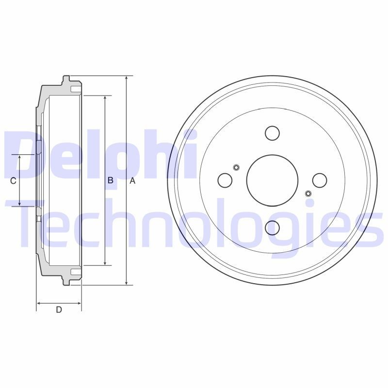 DELPHI BF588: Piduritrummel 220mm