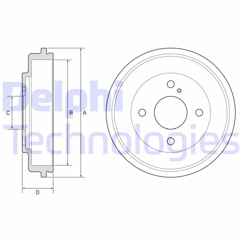 DELPHI BF591: Piduritrummel 245mm