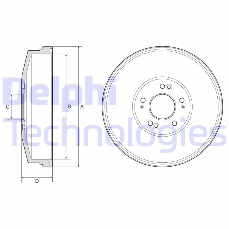 DELPHI BF593: Piduritrummel 300mm
