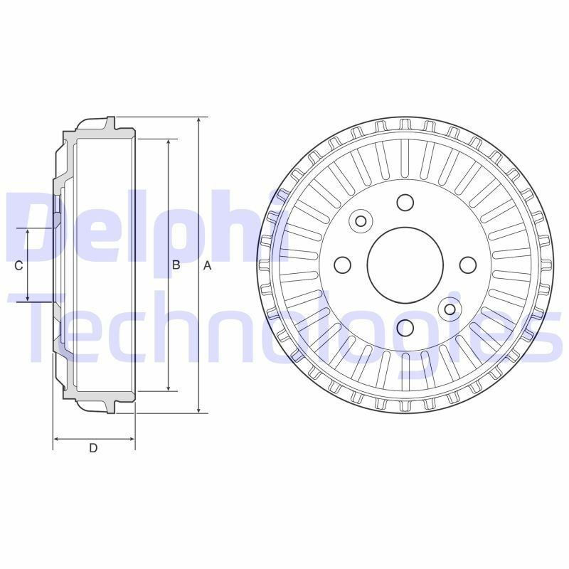 DELPHI BF594: Piduritrummel 237mm
