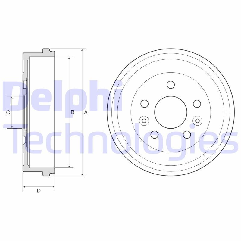 DELPHI BF597: Ταμπούρο 261mm