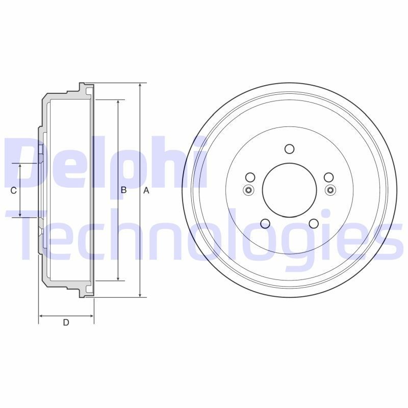 DELPHI BF599: Piduritrummel 299mm