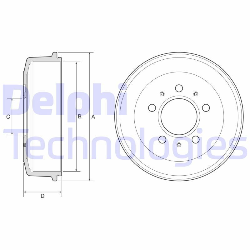 DELPHI BF603: Piduritrummel 296mm