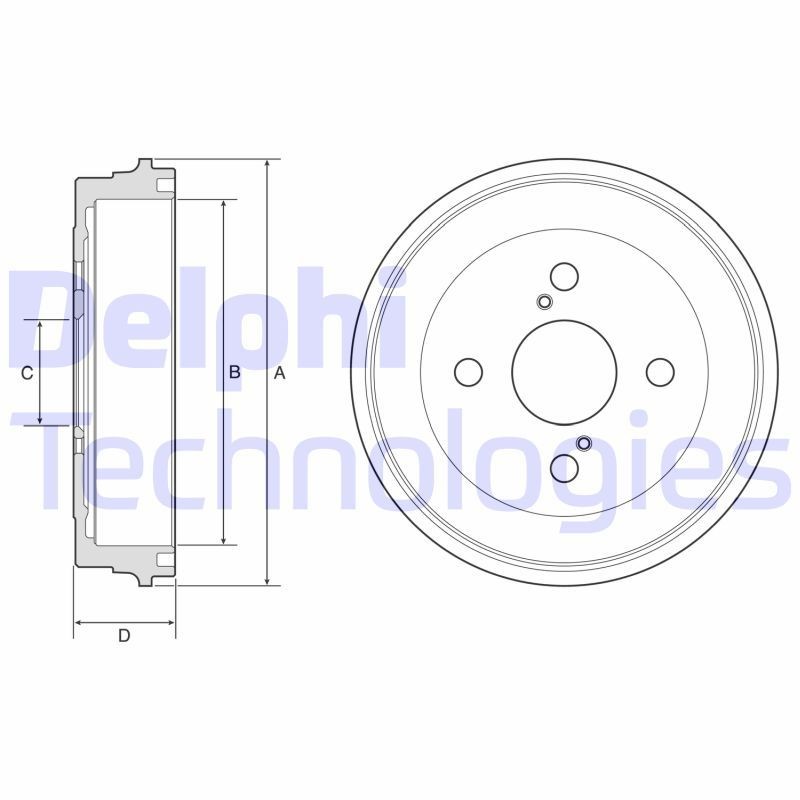 DELPHI BF605: Piduritrummel 221mm