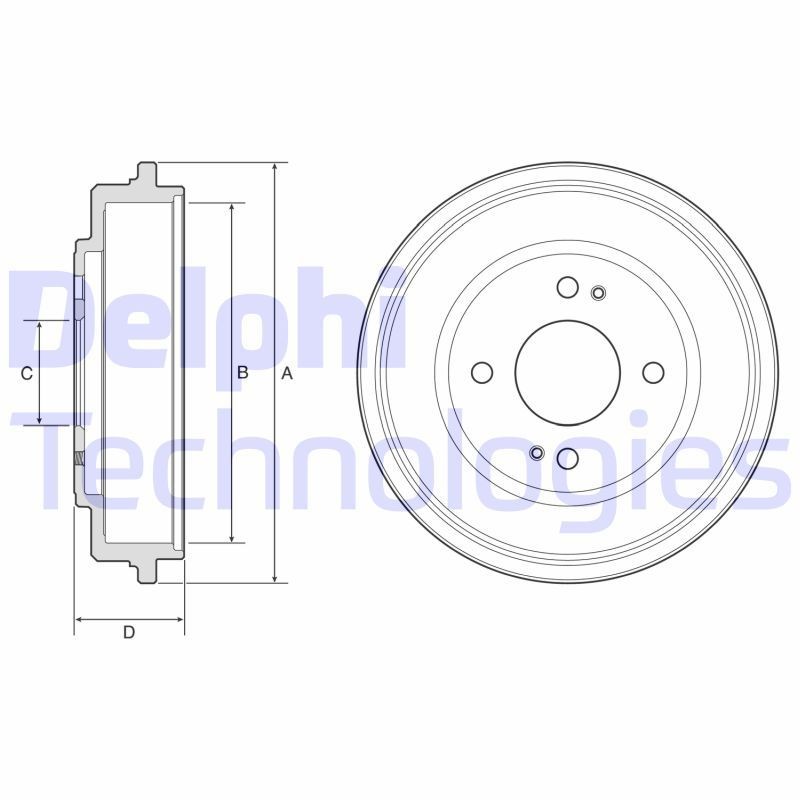 DELPHI BF606: Piduritrummel 246mm