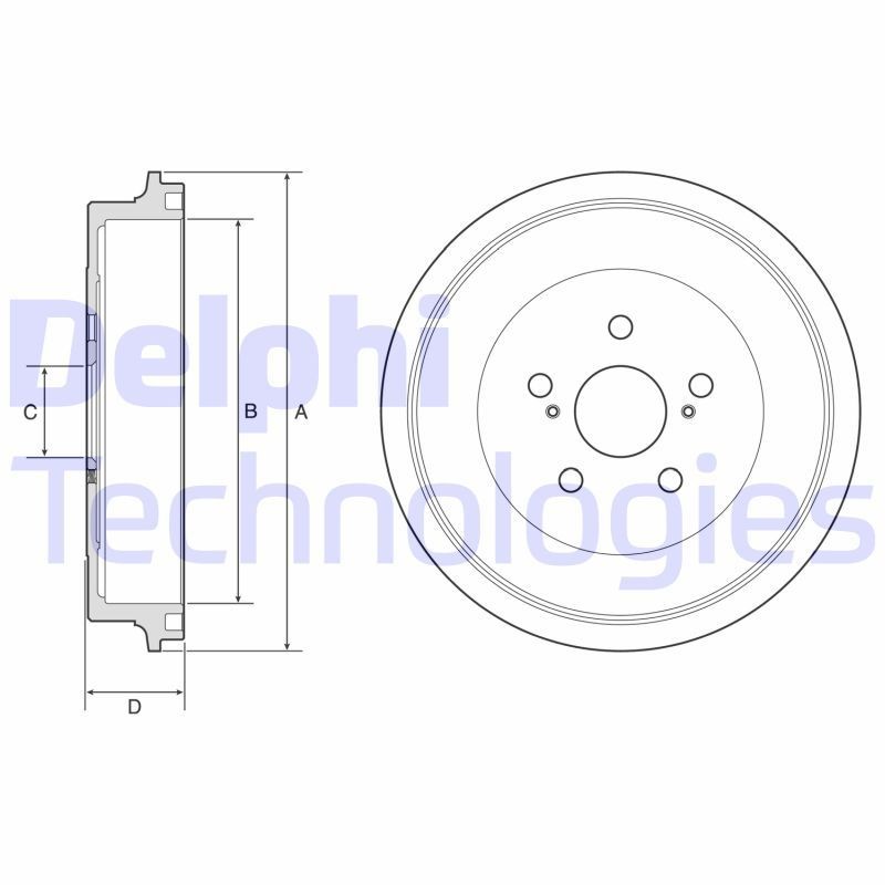 DELPHI BF610: Piduritrummel 284mm