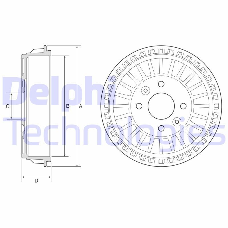 DELPHI BF620: Piduritrummel 273mm