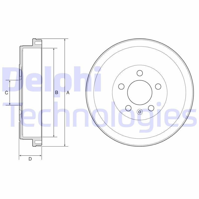 DELPHI BF634: Piduritrummel 276mm