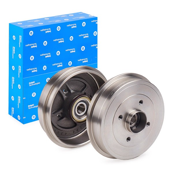 DELPHI BFR595: Tamburo freno 234mm, con anello sensore ABS, con cuscinetto ruota