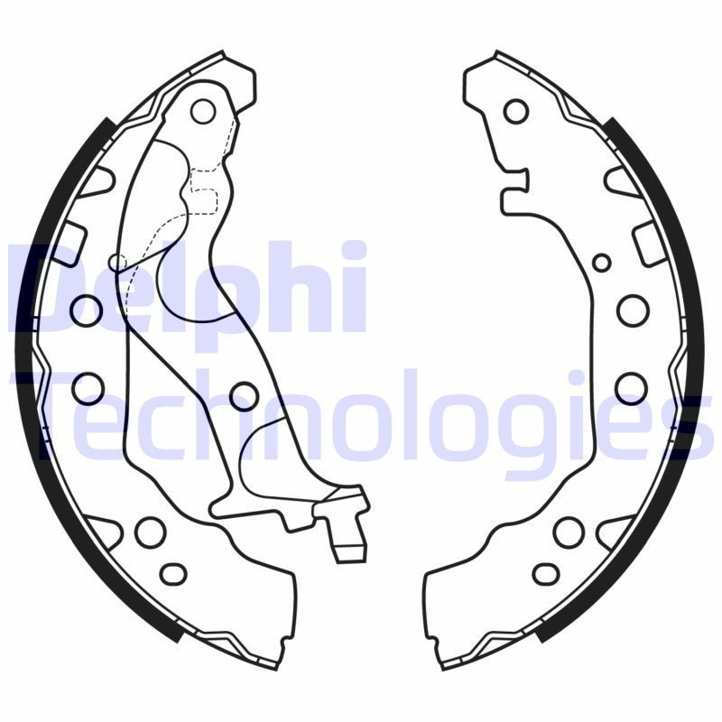 DELPHI LS2175: Kit ganasce freni