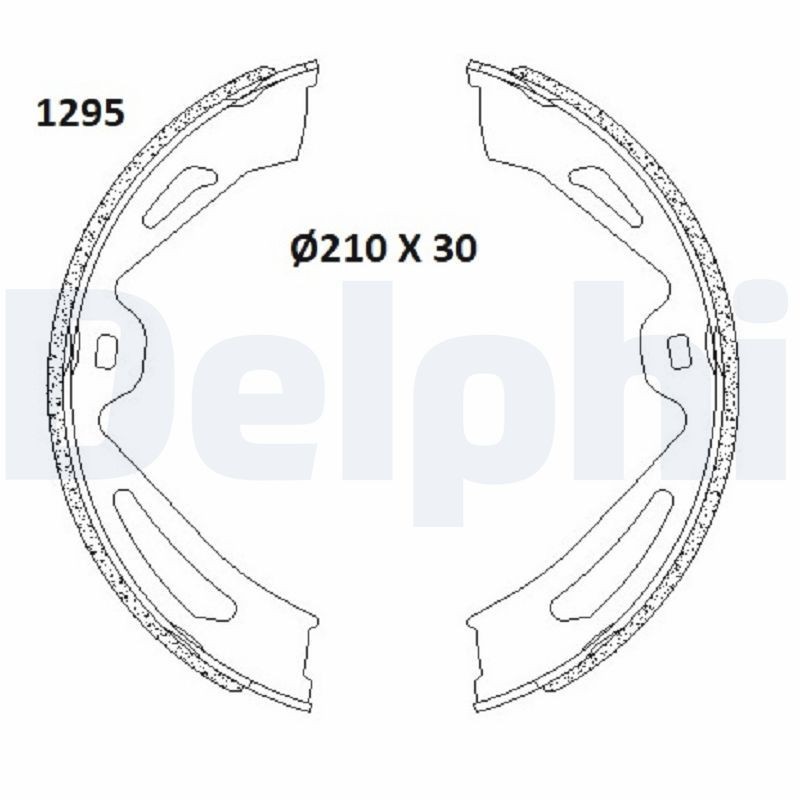 DELPHI LS2179: Piduriklotside komplekt, seisupidur