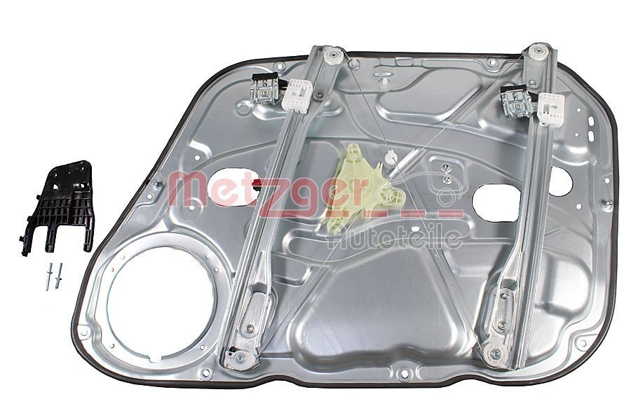 METZGER 2160611: Mecanism actionare geam fata stanga, electric, cu motor electric, cu placa insurubata