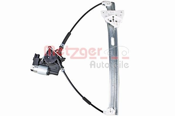 METZGER 2160617: Mecanism actionare geam fata stanga, electric, cu motor electric