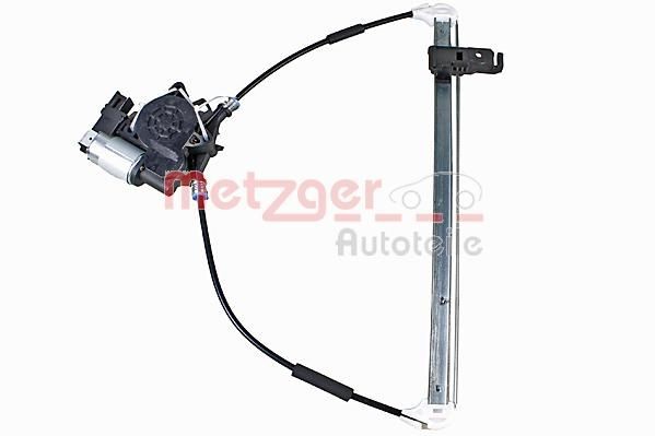 METZGER 2160619: Mecanism actionare geam spate stanga, electric, cu motor electric