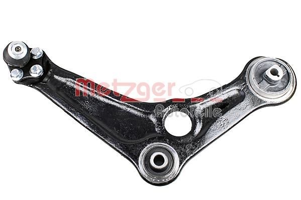 METZGER 58126502: Brat, suspensie roata COMPETENCE KIT GREENPARTS Axa fata dreapta, cu articulatie de sarcina/ghidare, cu bucsa de cauciuc