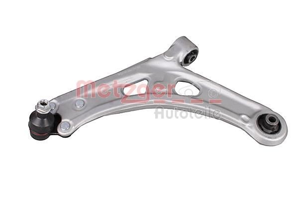 METZGER 58126801: Brat, suspensie roata COMPETENCE KIT GREENPARTS Axa fata stanga, Aluminiu, cu articulatie de sarcina/ghidare, cu bucsa de cauciuc