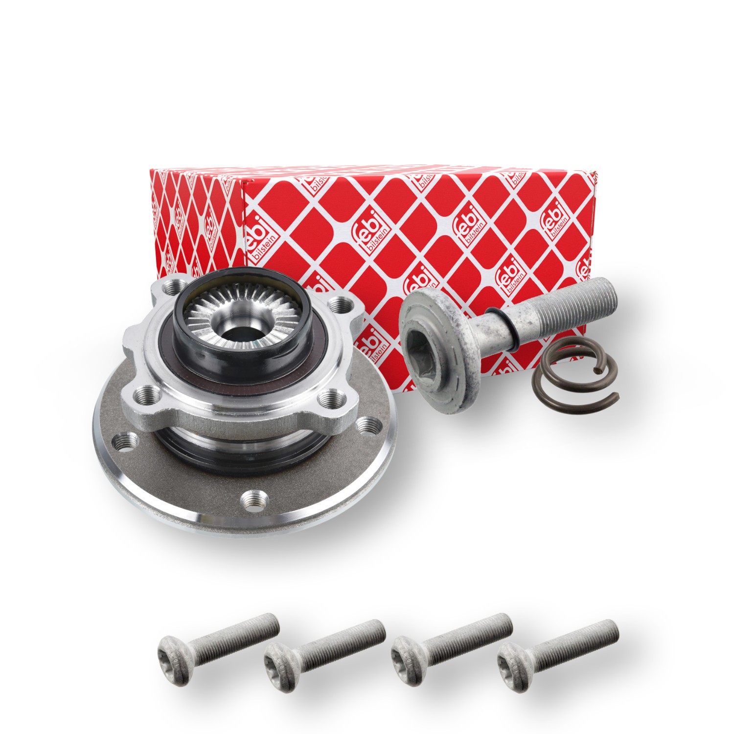 FEBI BILSTEIN 172330: Set rulment roata Axa fata stanga, Axa fata dreapta, cu senzor magnetic inelar integrat, Lagar roata integrat in butuc roata, cu senzor ABS, cu butuc roata