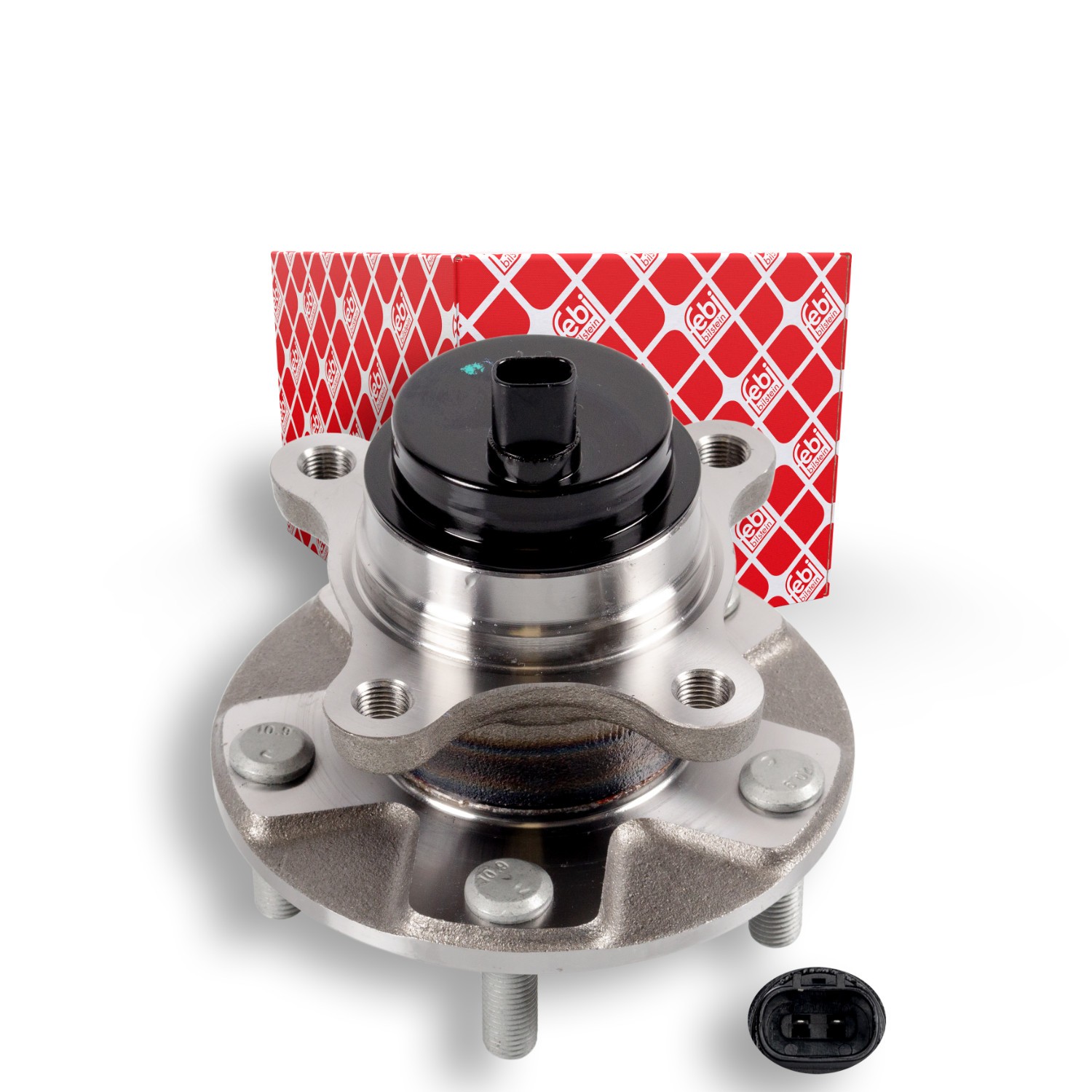 FEBI BILSTEIN 172641: Juego de cojinete de rueda Eje delantero, izquierda, Rodamiento integrado en buje de rueda, con anillo sensor magnético incorporado, con sensor ABS incorporado