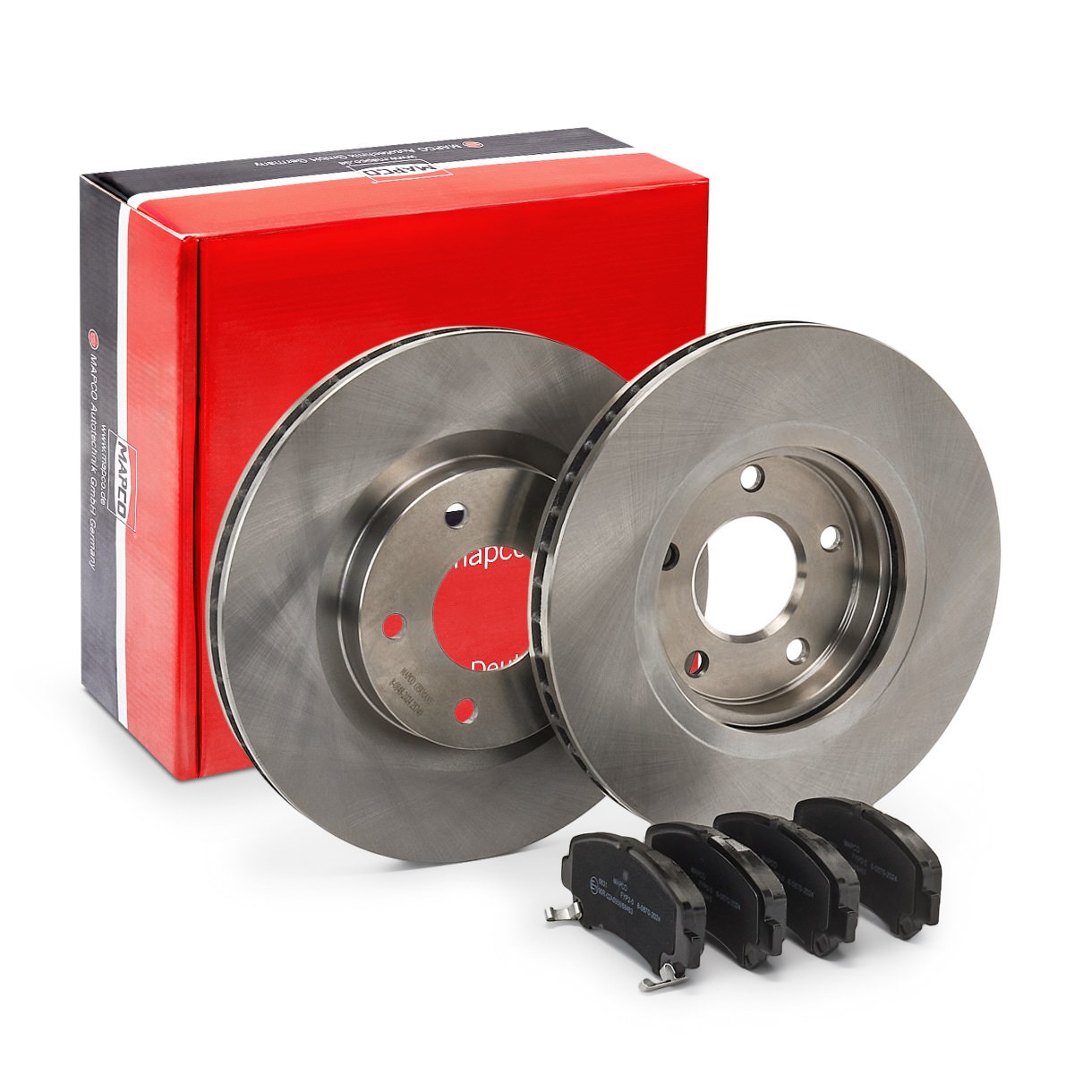 MAPCO 47549: Kit dischi e pastiglie Assale anteriore, Ø: 296mm, ventilato