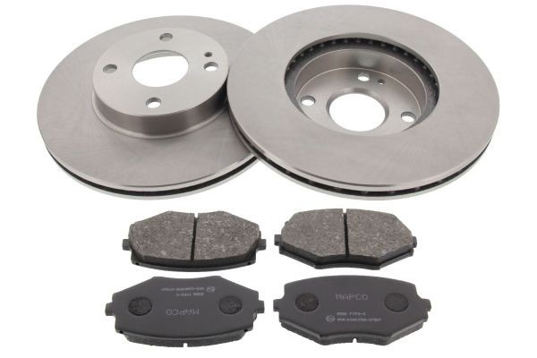 MAPCO 47588: Set frana, frana disc punte fata, Ř: 255mm, ventilat