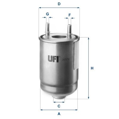 UFI 24.187.00: Filtru combustibil
