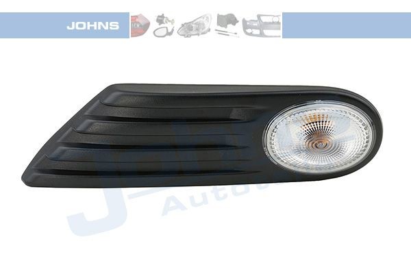 JOHNS 20 52 21-2: Semnalizator fata stanga, instalare laterală, alb, cu suport bulb