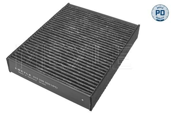 MEYLE 312 326 0021/PD: Filter, salongiõhk MEYLE-PD: Advanced performance and design. Filtrer, Kõrgendatud nõudmiste tarvis, bakterivastase toimega, Peentolmufilter (PM 2.5), allergia vastase toimega, lõhna absorbeeriva toimega, kõrge peentolmu eraldus, Aktiivsöefilter, NOx filter, NOx absorbeeriv toime