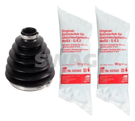 SWAG 33 10 1022: Bälgsats, drivaxel på hjulsidan, framaxel, Termoplast