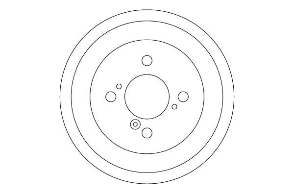 TRW DB4476: Tambur frana 242mm