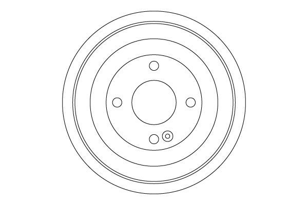 TRW DB4552: Tambour de frein 253mm