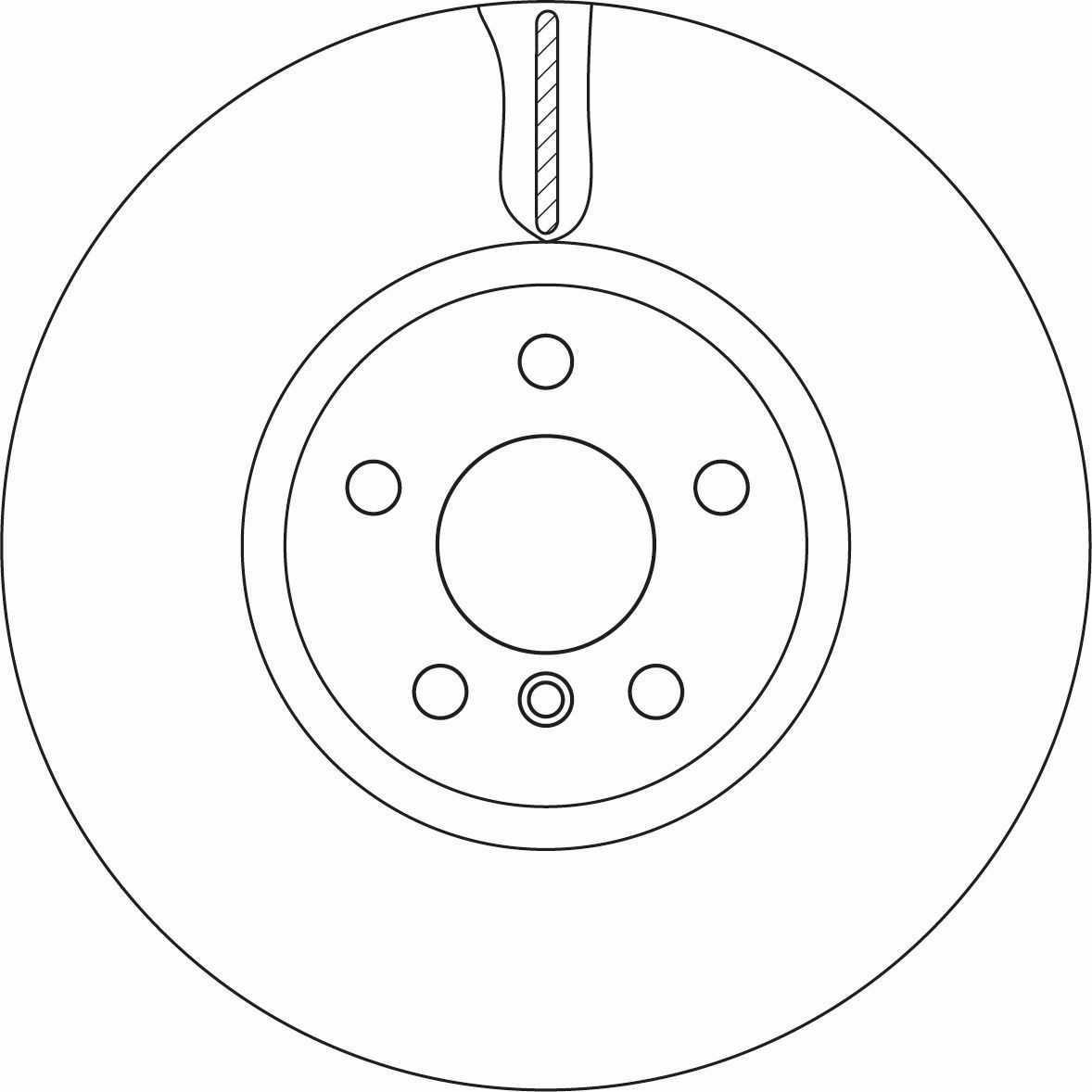 TRW DF6845S: Piduriketas TRW SINGLE Ø: 335mm, õhutusega, Ø: 335mm, värvitud