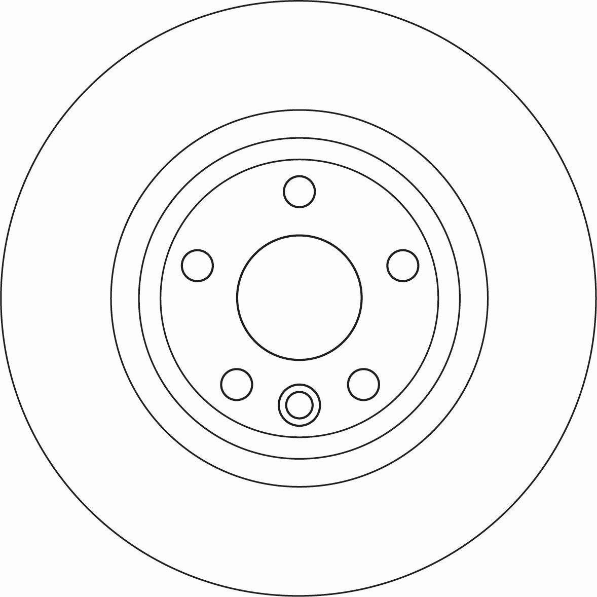 TRW DF6947: Disc de frână Ř: 300mm, plin, Ř: 300mm, lacuit