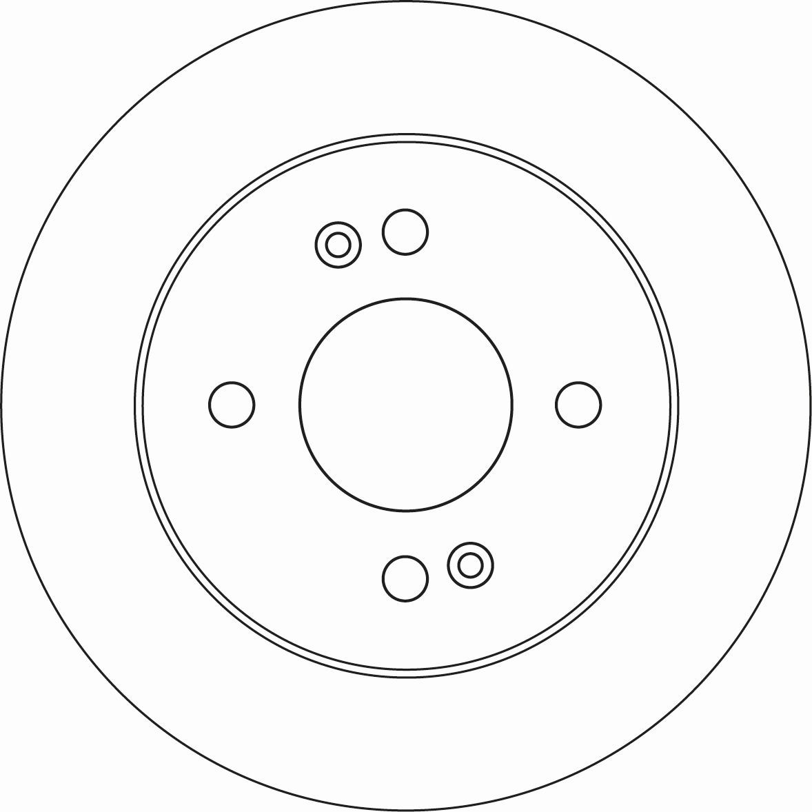 TRW DF6949: Δισκόπλακα Ø: 234mm, πλήρες, Ø: 234mm, βαμμένο