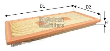 CLEAN FILTER MA3481: Luftfilter
