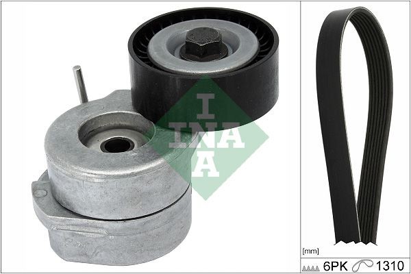 INA 529 0455 10: Set curea transmisie cu caneluri