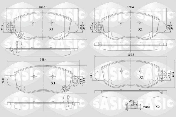 SASIC 6216112: Piduriklotsid Esisild