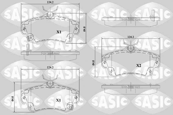 SASIC 6216115: Piduriklotsid Esisild