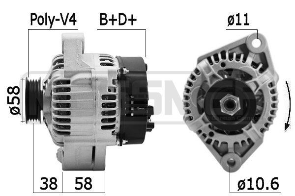 MESSMER 209608A: Generaator 75A