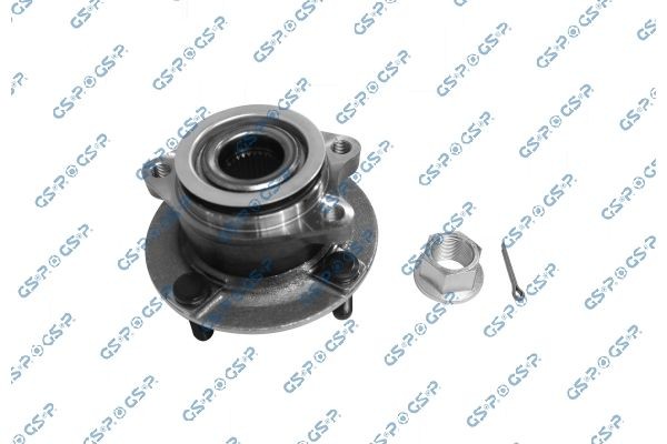 GSP 9329010A: Hjullager framaksel venstre, framaksel høyre, med integrert ABS-sensor