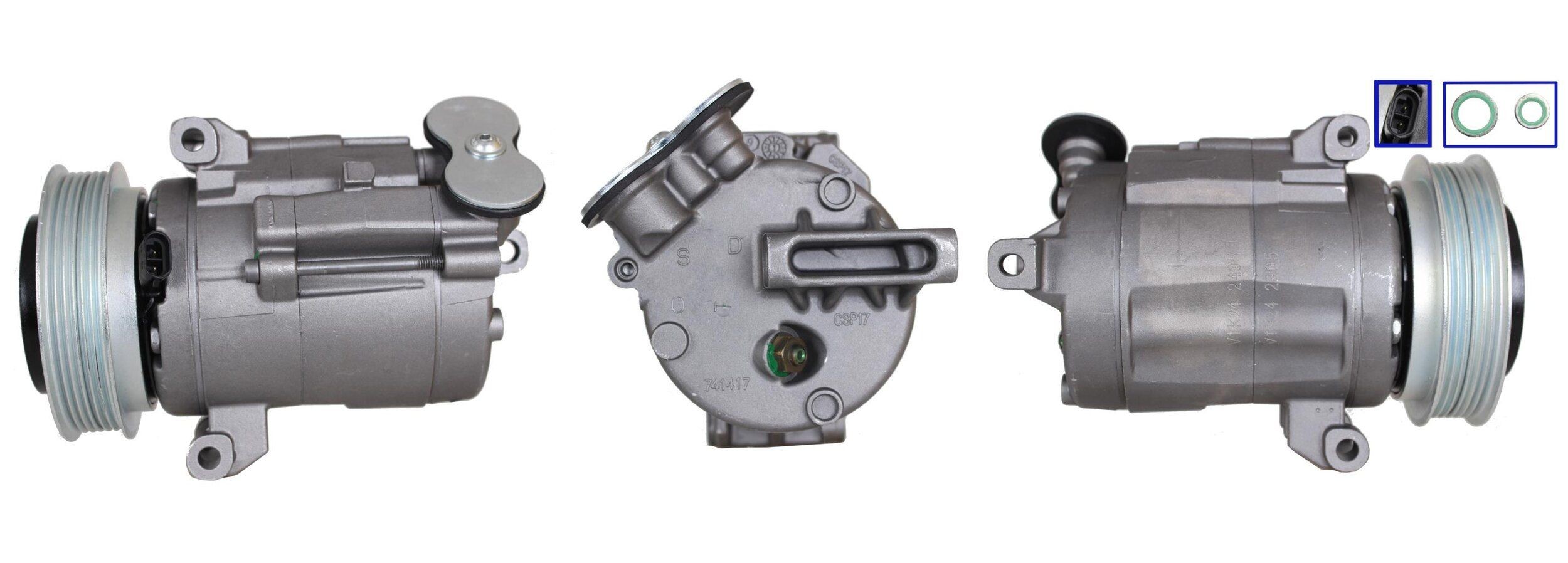 DRI 700511282: Compressore aria condizionata con guarnizioni
