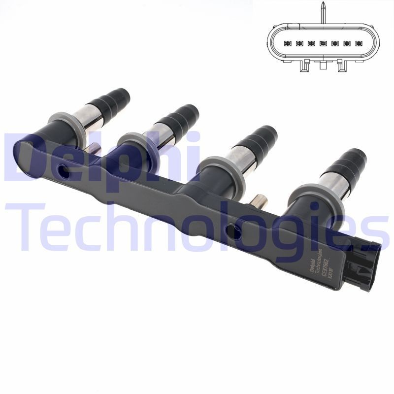 DELPHI CE87662-12B1A: Süütepool 12V, 7-poolsus