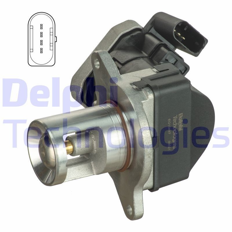 DELPHI EG10487-12B1: EGR-klapp ilma EGR- jahutita