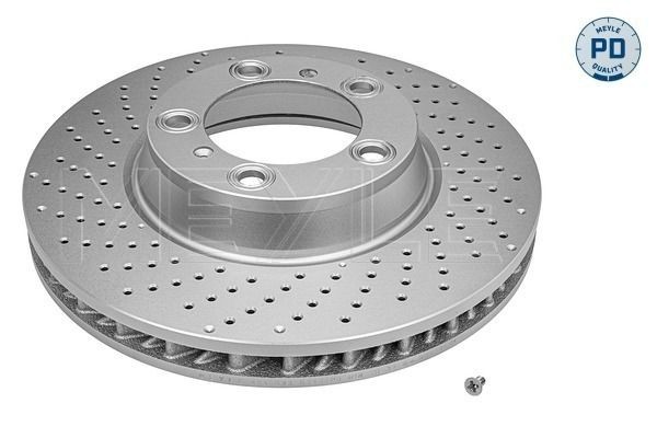 MEYLE 483 521 0015/PD: Piduriketas MEYLE-PD: Advanced performance and design. esisild vasakul, Ø: 330mm, augustatud/sise, Ø: 330mm, Tsink-lamell-kattega, koos kruvidega