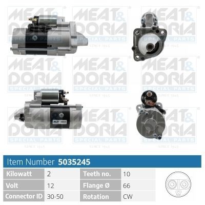 MEAT & DORIA 5035245: Käynnistysmoottori 2kW