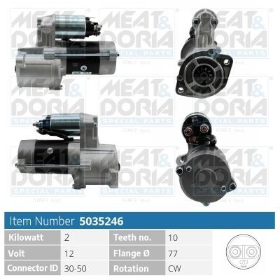 MEAT & DORIA 5035246: Motorino avviamento 2KW