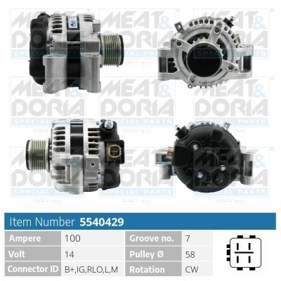MEAT & DORIA 5540429: Laturi 100A